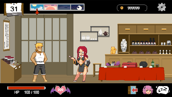 Handyman Fantasy Gameplay - Workshop and Character Interaction